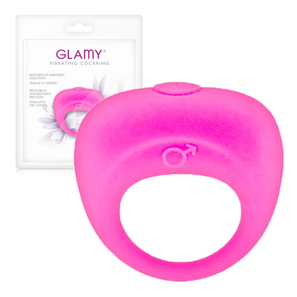 Glamy vib cock ring pink