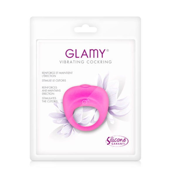 Glamy vib cock ring pink - Slika 3