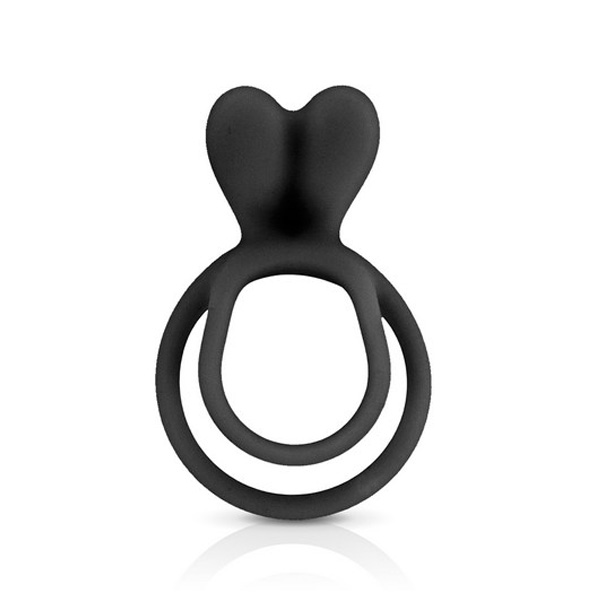 Glamy double cock ring black - Slika 2