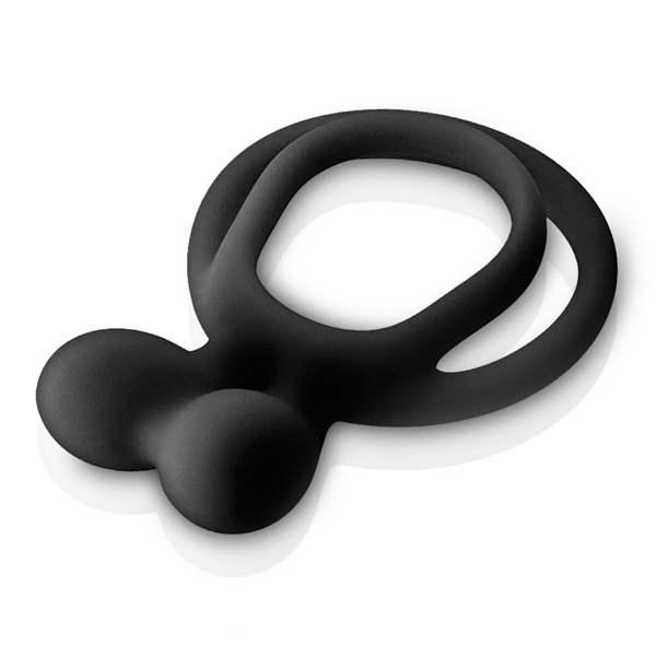 Glamy double cock ring black - Slika 3