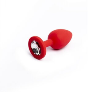 Butt plug silicone S red