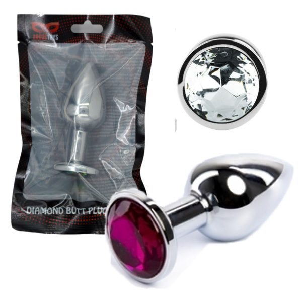 Butt plug silver S