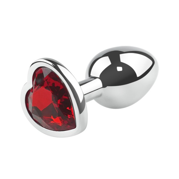 Butt plug silver heart small - Slika 4