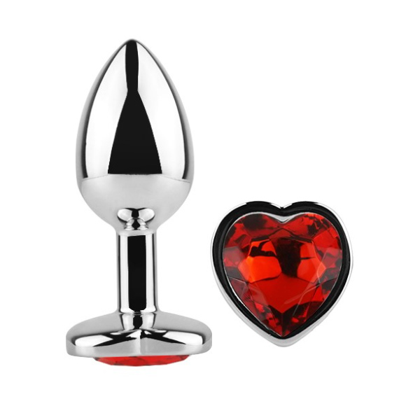 Butt plug silver heart small - Slika 5