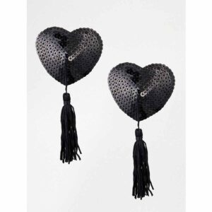 Pasties heart black