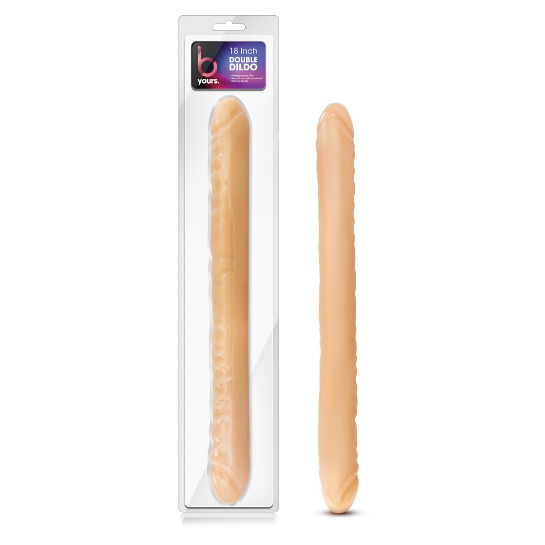 B yours 18'' double dildo beige
