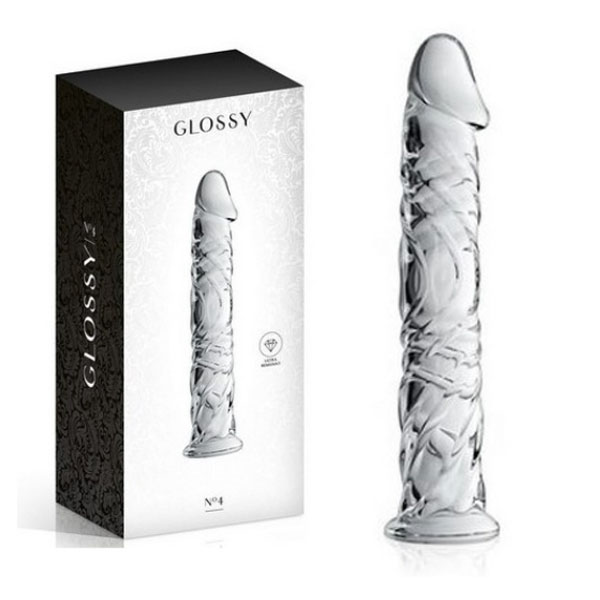Glossy dildo No4 clear