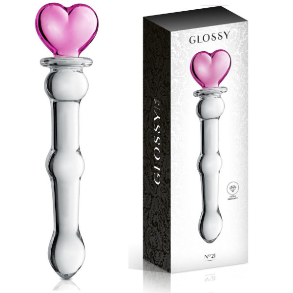 Glossy dildo No21 heart