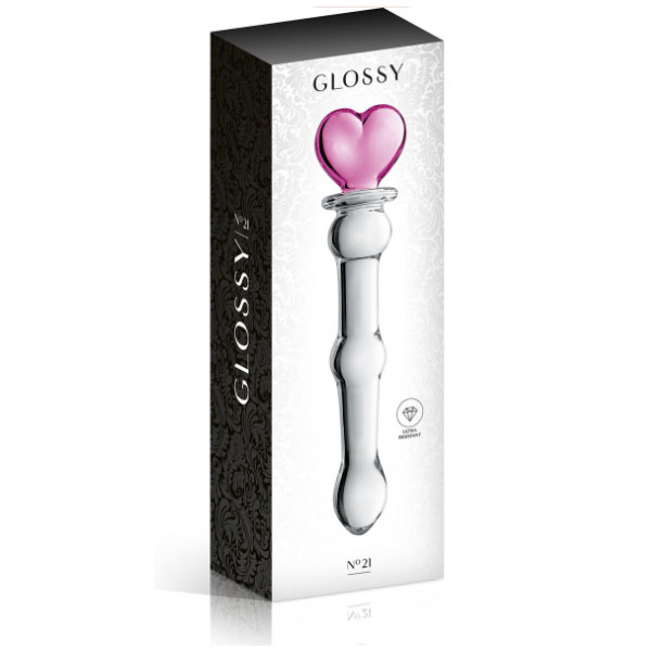 Glossy dildo No21 heart - Slika 2