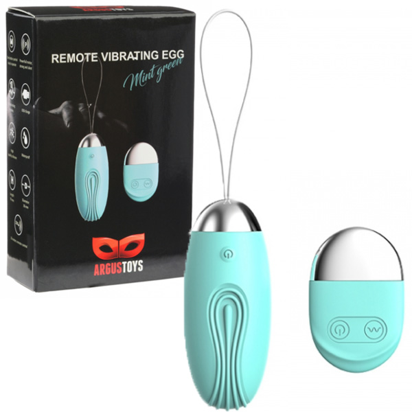 Remote vibrating egg mint green