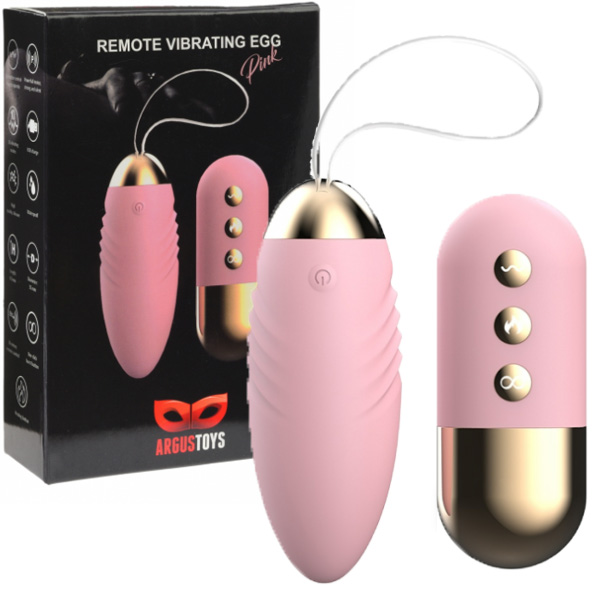 Remote vibrating heating egg pink