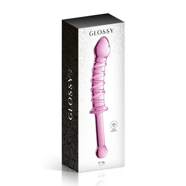 Glossy dildo No16 pink - Slika 3