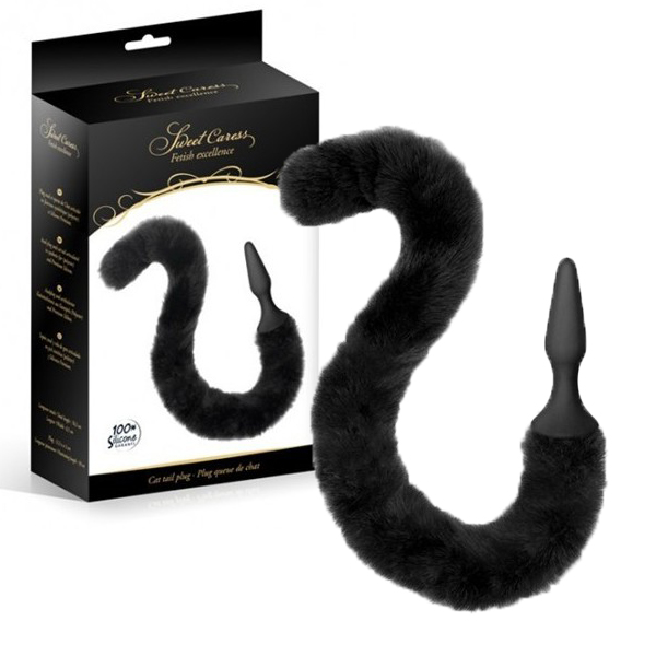 Cat tail plug black