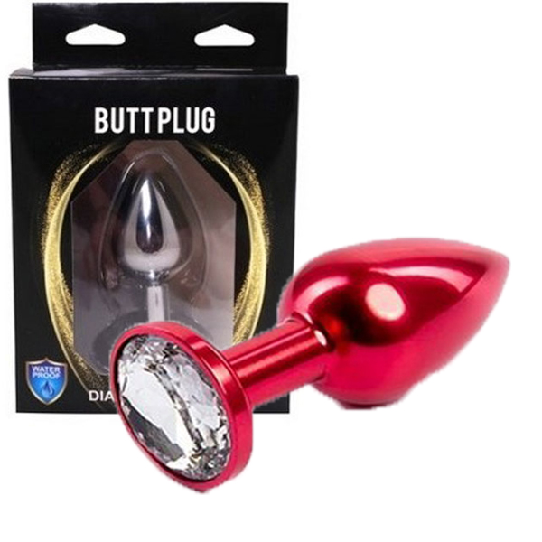Red metal plug