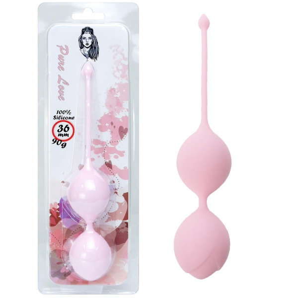 Silicone balls light pink 36 mm