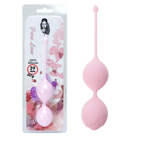 Silicone balls light pink 29 mm
