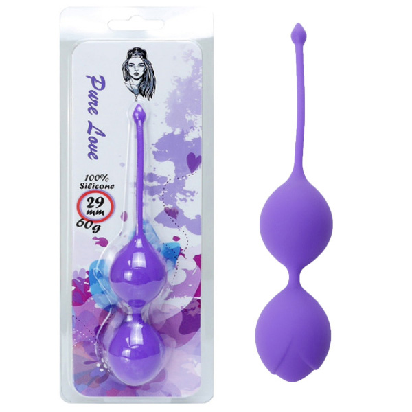 Silicone balls purple 29 mm