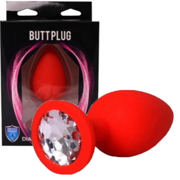 Red silicone plug