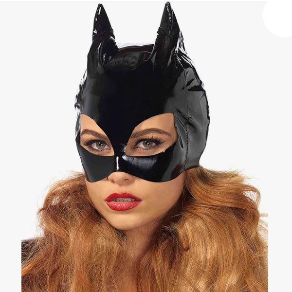 Glossy cat mask