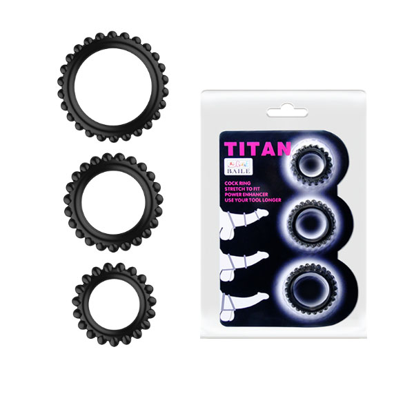 Titan cock ring 3 pack