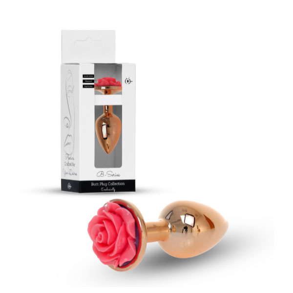 Plug jewellery gold plug - rose pink