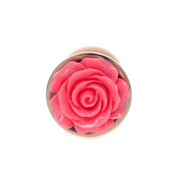 Plug jewellery gold plug - rose pink - Slika 2