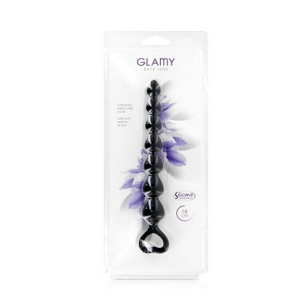 Glamy back love black S - Slika 4