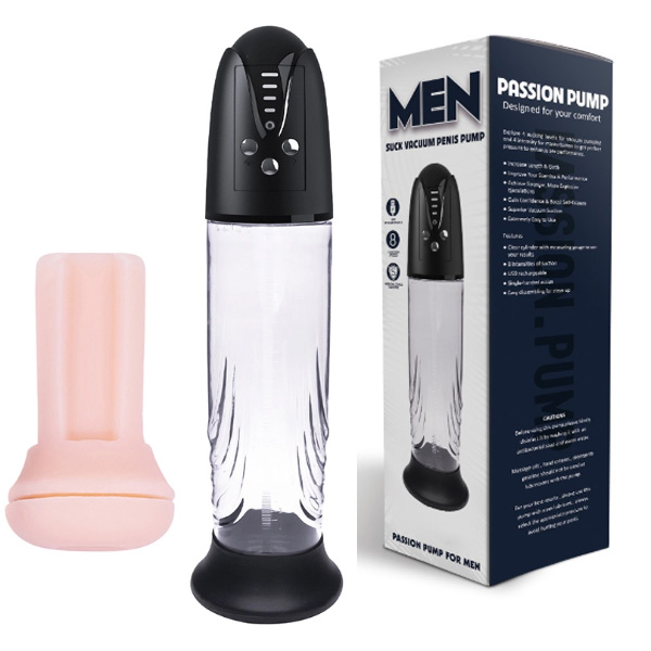 Men suck vacuum penis pump