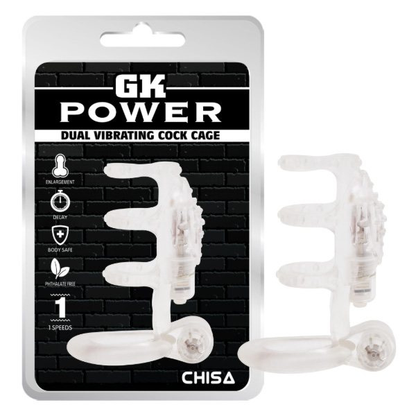 Dual vibrating cock cage