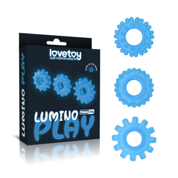 Lumino play penis rings 3pcs
