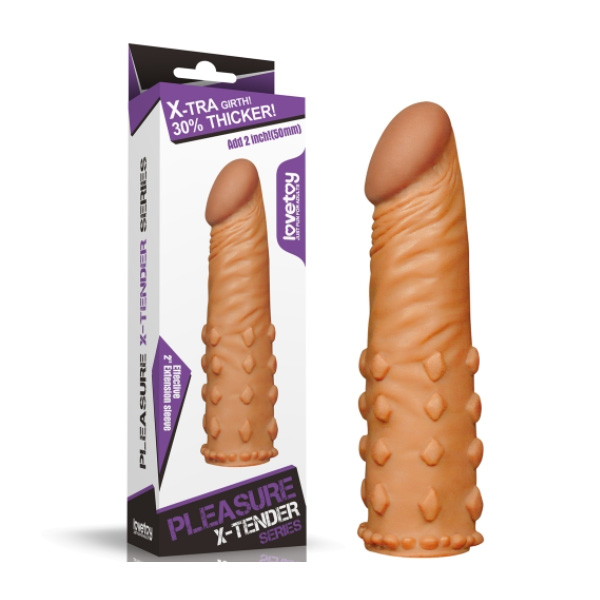 Realistic X-tender penis sleeve brovn