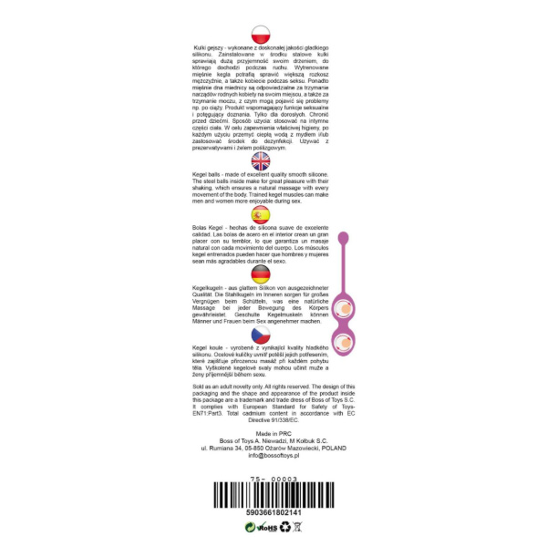 Silicone balls pink 29 mm - Slika 3