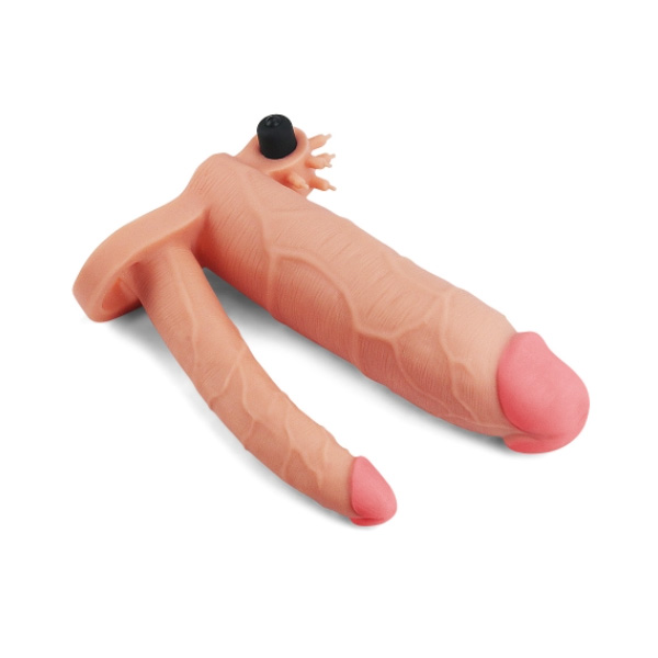 Vibrating double penis sleeve - Slika 3