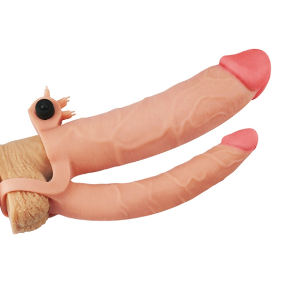 Vibrating double penis sleeve - Slika 5