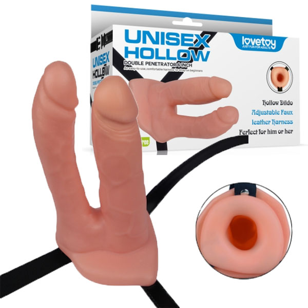 Unise* hollow strap on double