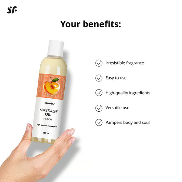 Satisfyer massage oil Peach - Slika 6