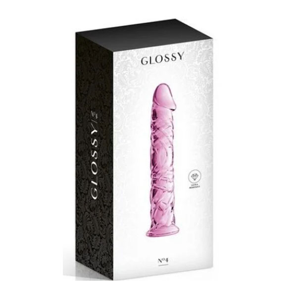 Glossy dildo No4 pink - Slika 3